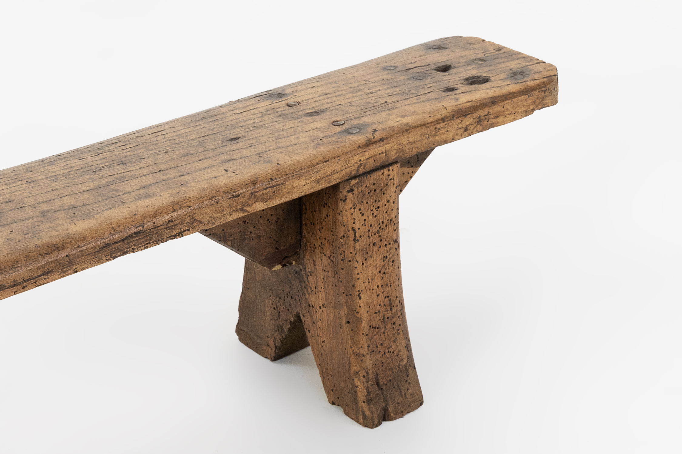 Decorative wooden low bench, France ca. 1850thumbnail